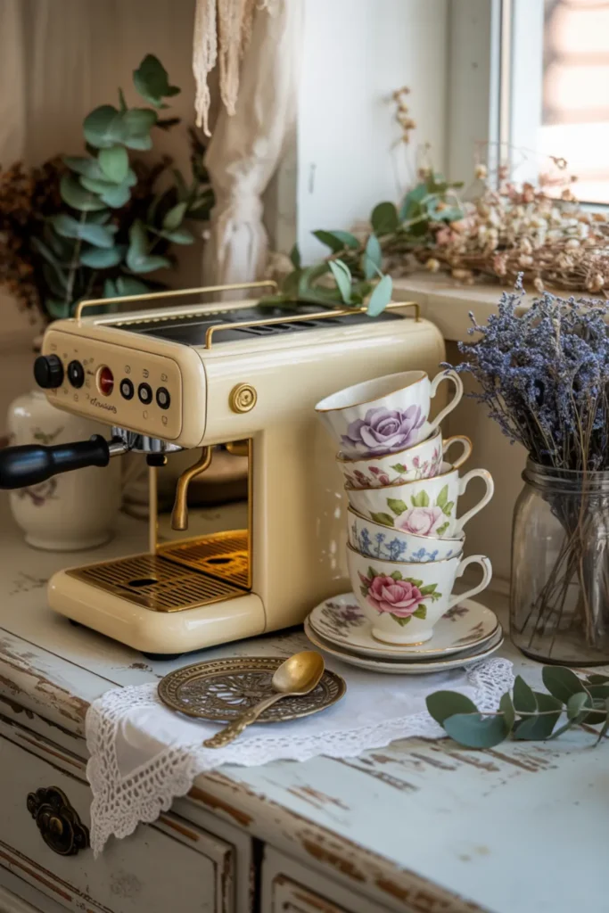 The Vintage Teacup Setup