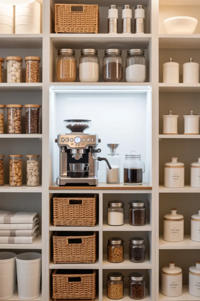 Built-In Pantry Coffee Hub
