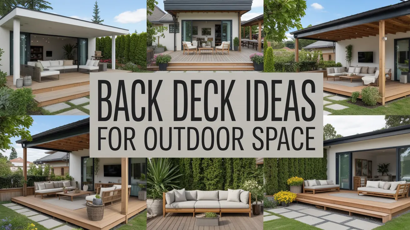 28 Back Deck Ideas for an Outdoor Space That Feels Cozy, Stylish, and Easy to Use