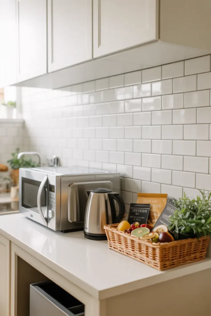 The Ultimate Airbnb Guest Suite Kitchenette