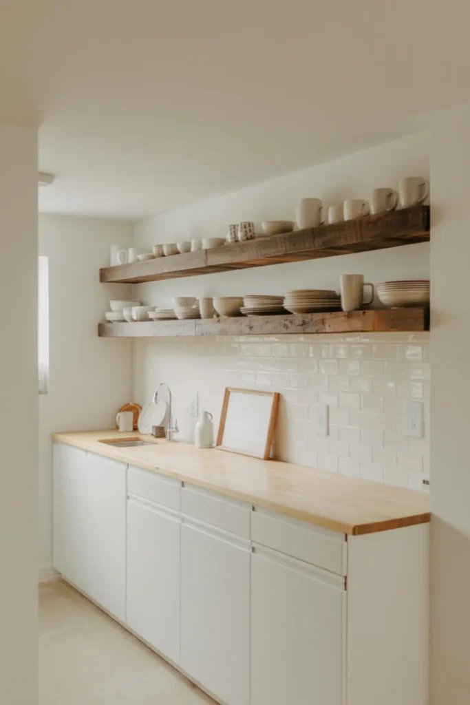 The Budget-Friendly Open Shelving