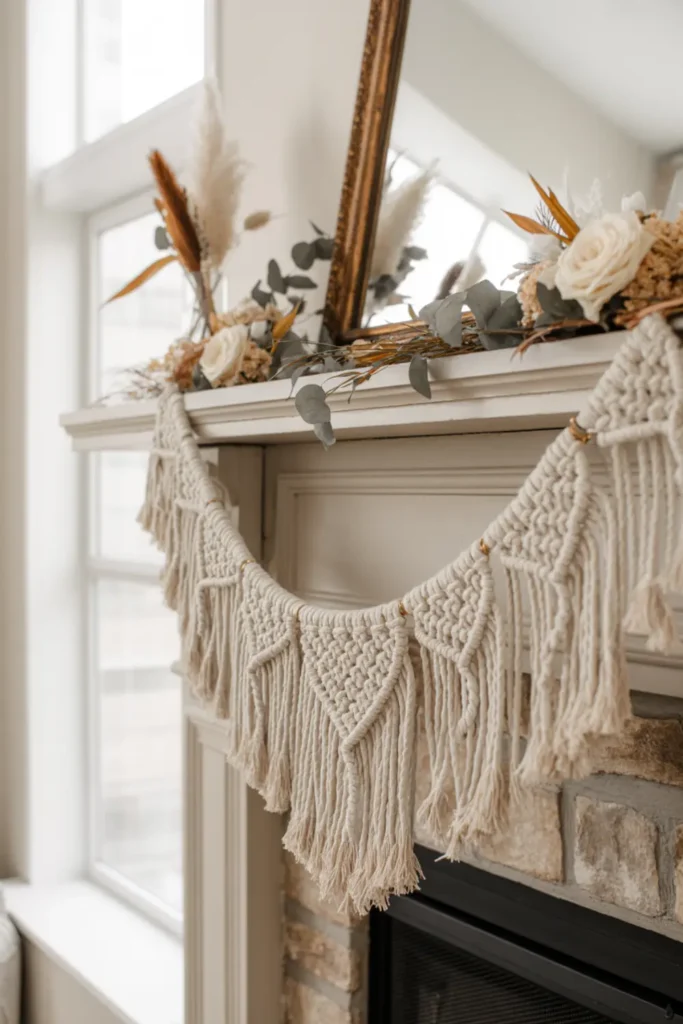 Macrame Autumn Bunting