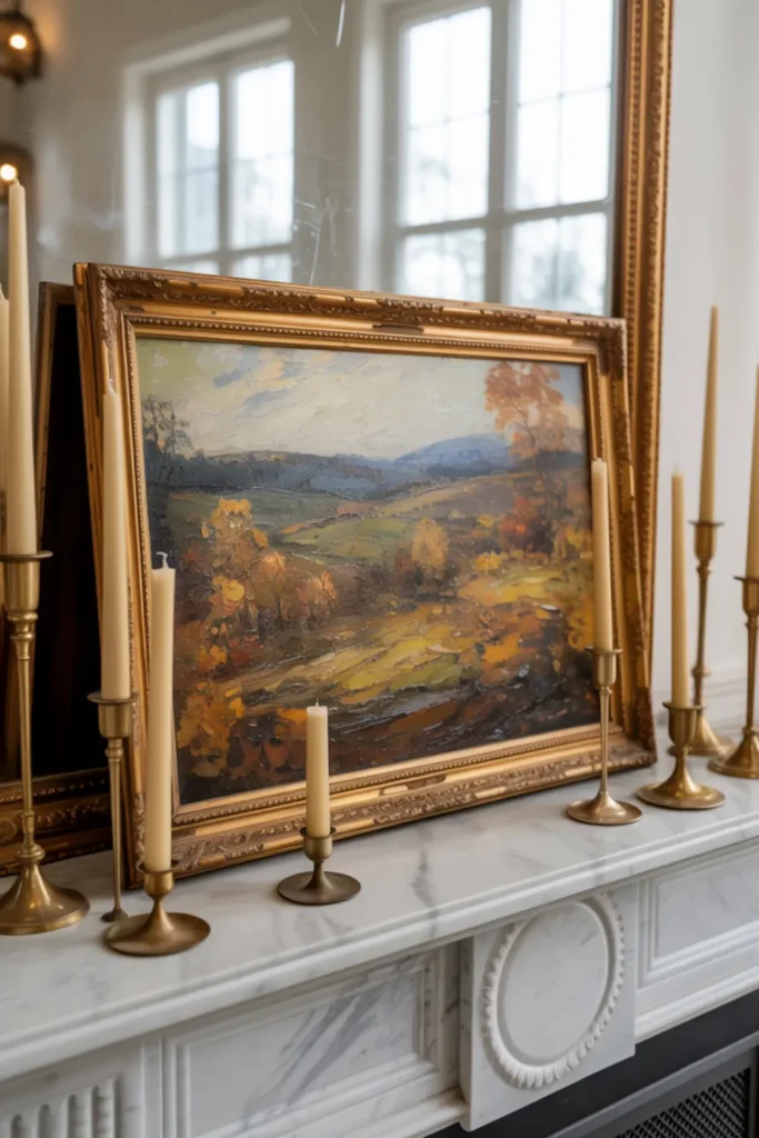 Framed Vintage Autumn Art