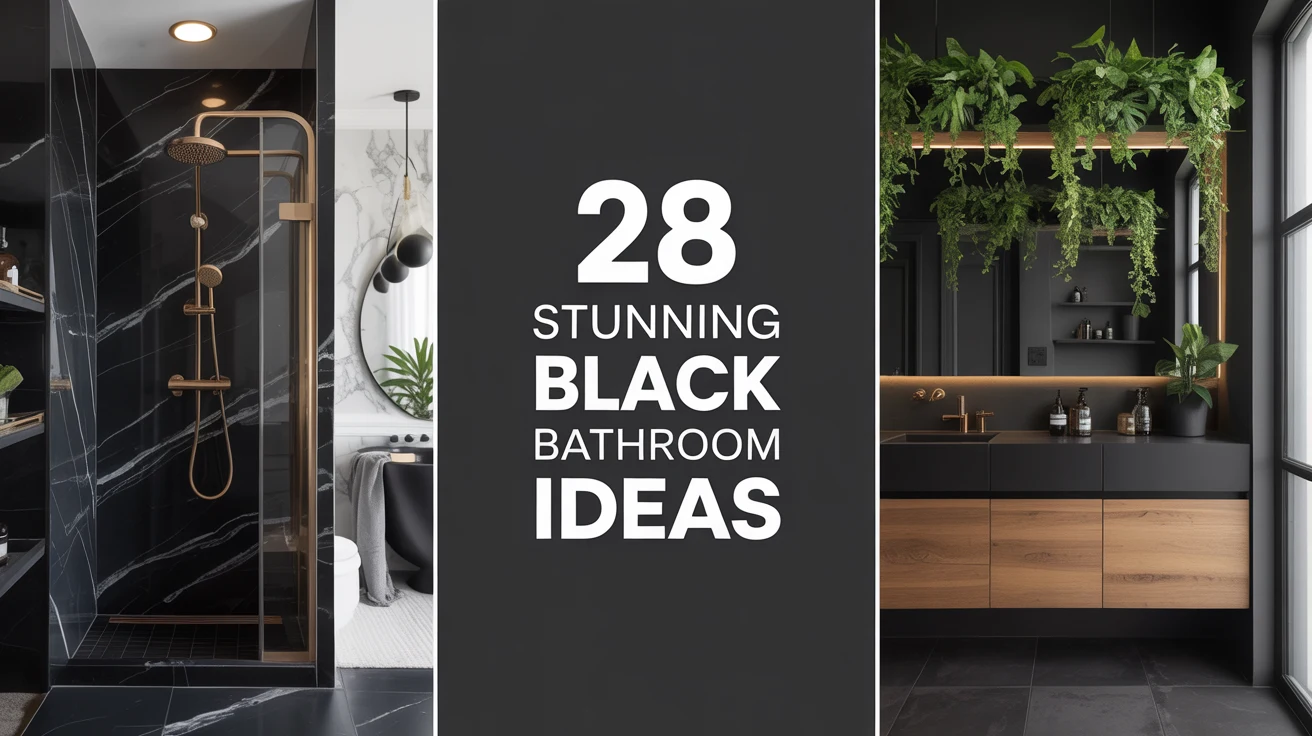 28 Stunning Black Bathroom Ideas for a Luxurious Moody Oasis