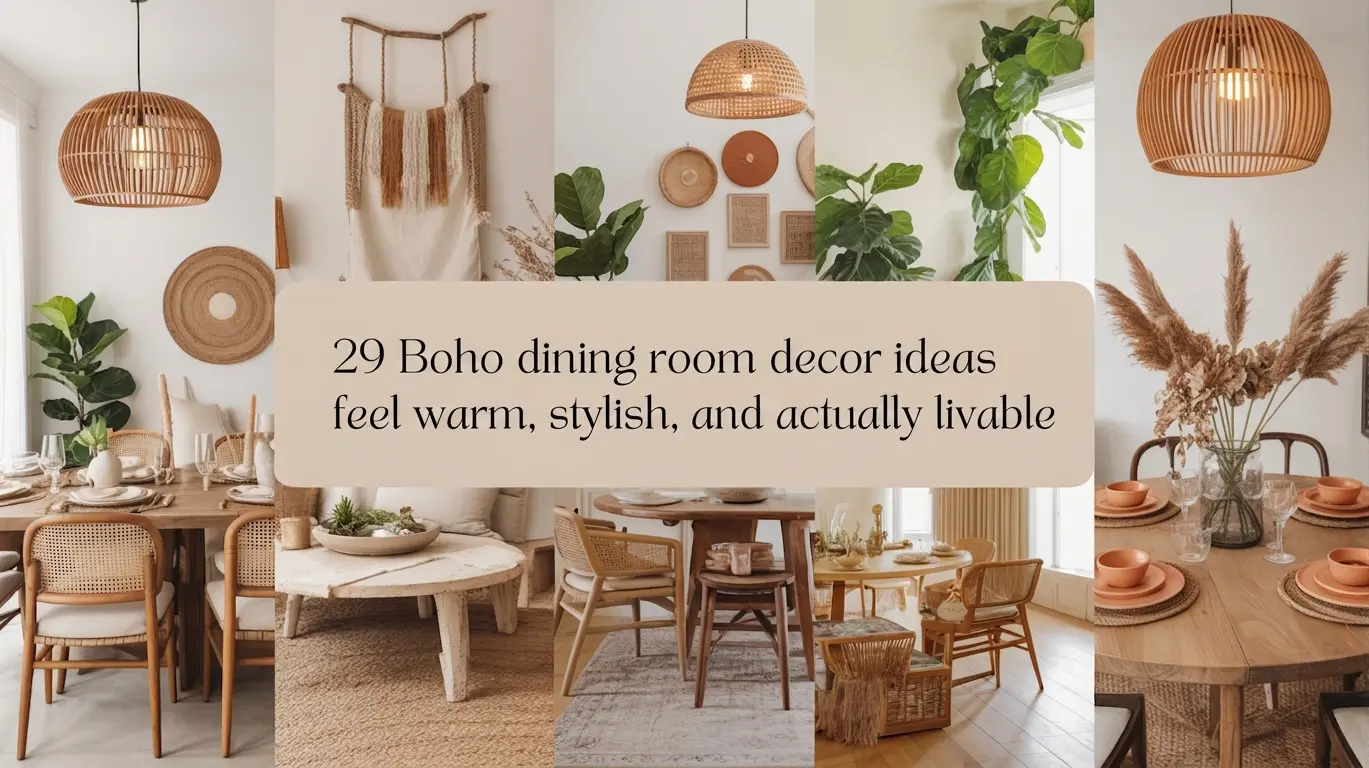 29 Boho Dining Room Decor Ideas That Feel Warm, Stylish, and Actually Livable