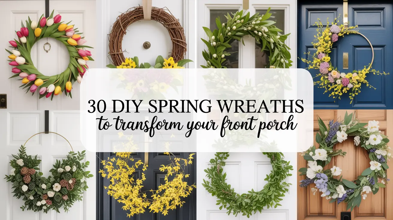 30 DIY Spring Wreaths to Completely Transform Your Front Porch (Visual Inspiration Guide)