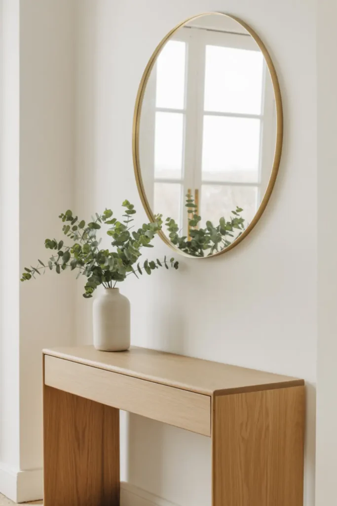 Style a Minimalist Wood Console Table