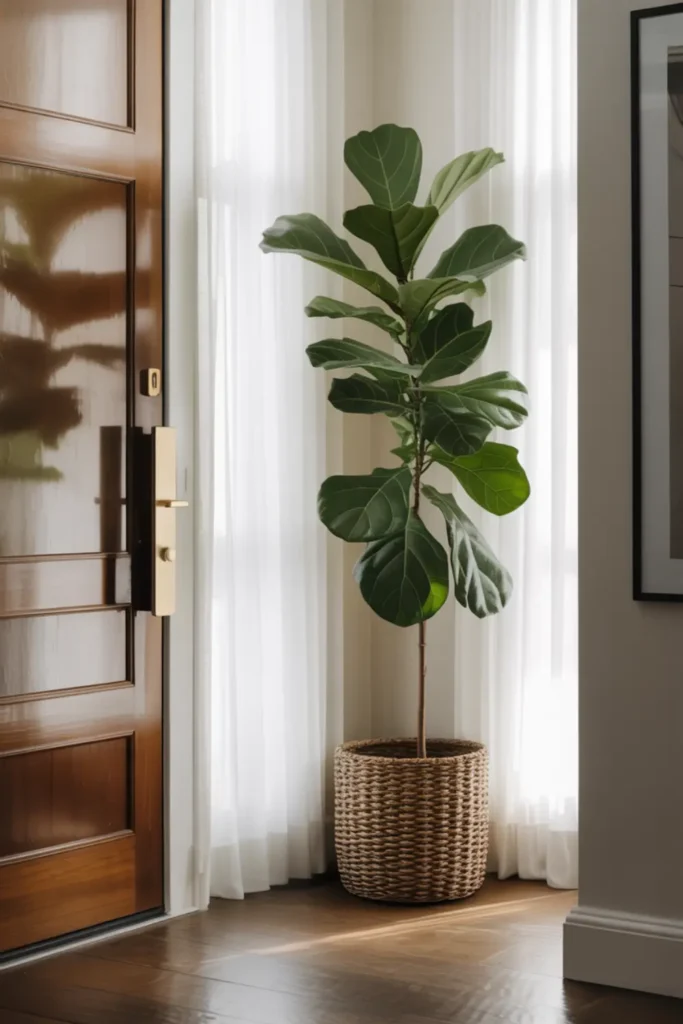 Place a Large Potted Fiddle Leaf Fig