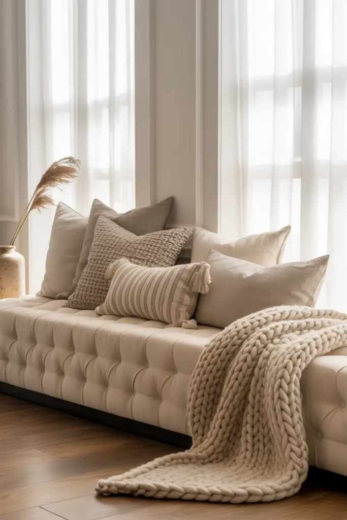Style a Cozy Upholstered Entry Bench