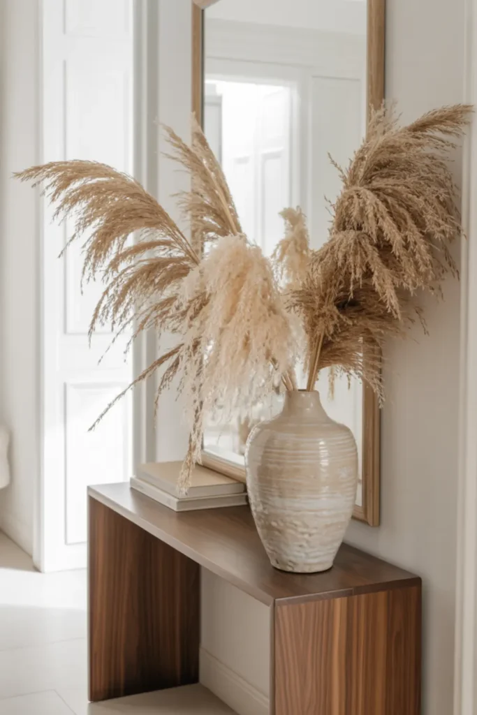 Decorate with Dried Pampas Grass
