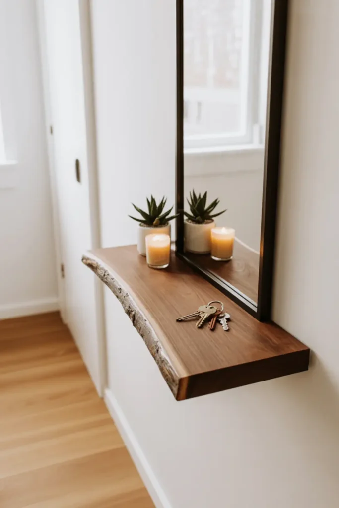 Mount Floating Wooden Shelves