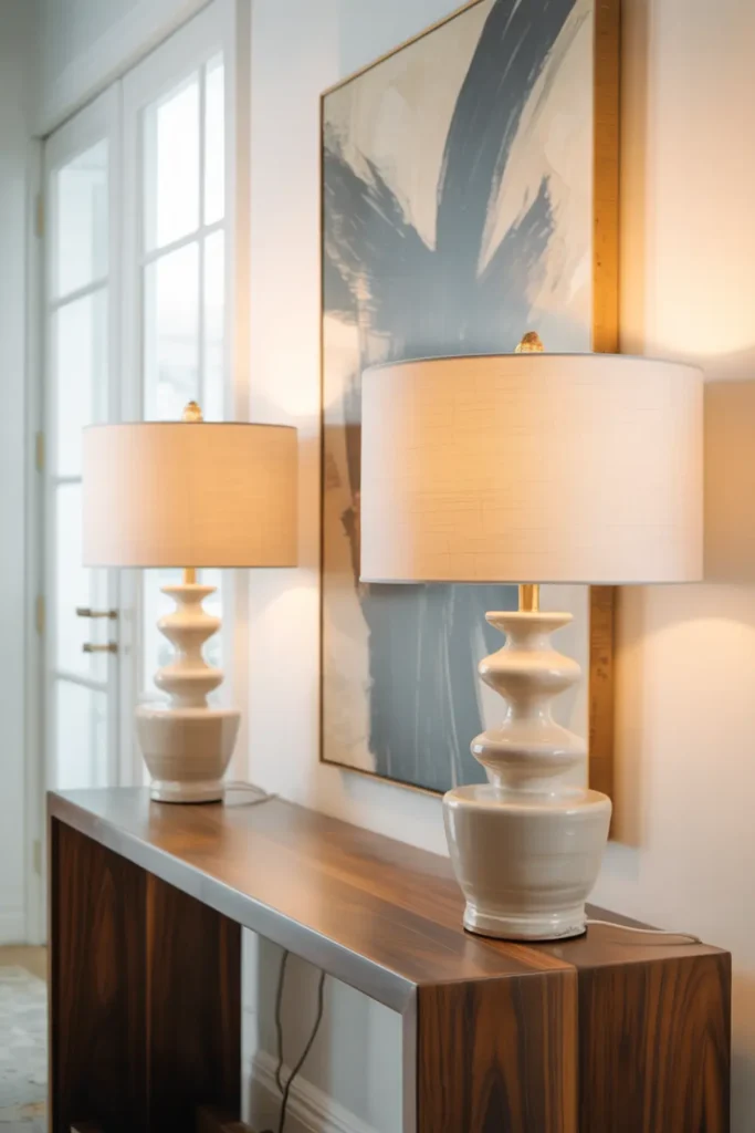 Use Symmetrical Table Lamps