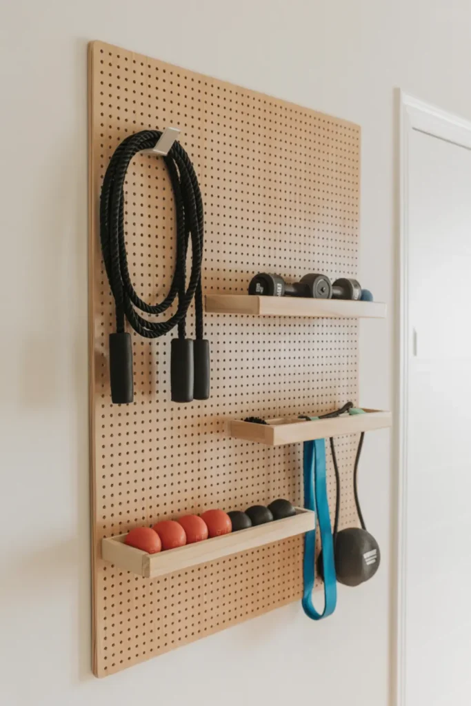 Pegboard Organized Functional Wall