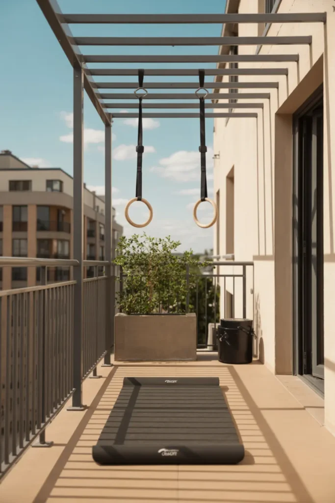 Outdoor Balcony Calisthenics Area
