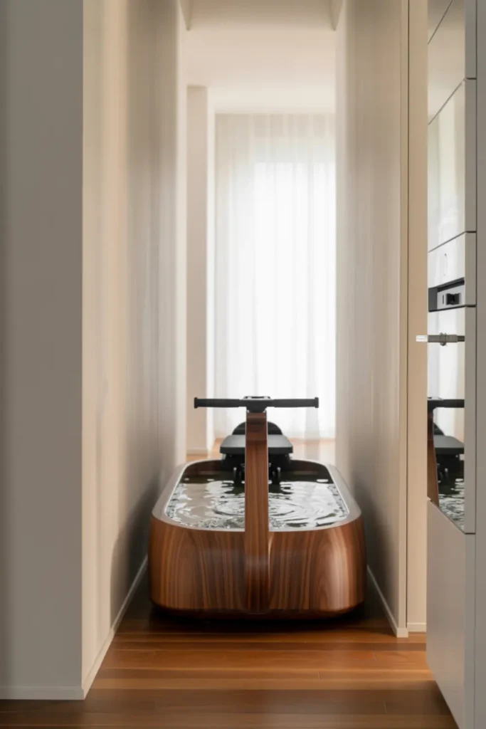 Narrow Hallway Rowing Station