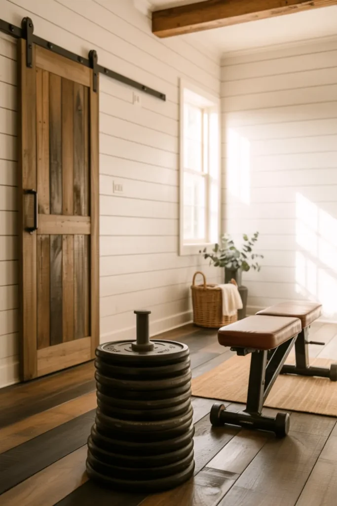 Rustic Farmhouse Gym