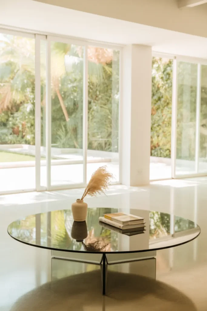 Choose a Glass Coffee Table to Keep It Airy