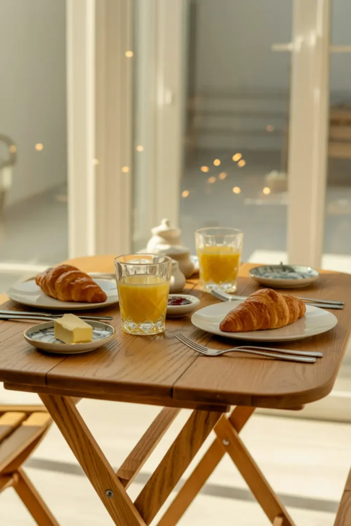 Use a Foldable Dining Table for Brunches