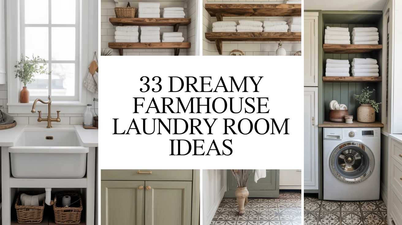 33 Dreamy Farmhouse Laundry Room Ideas You’ll Want to Copy Immediately