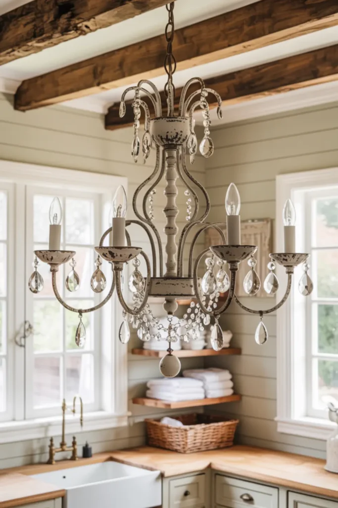 Hang an Antique Chandelier