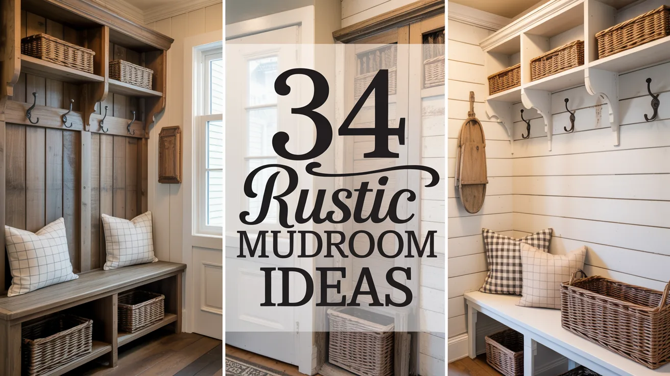 34 Farmhouse Mudroom Ideas with Rustic Charm (The Ultimate Guide)