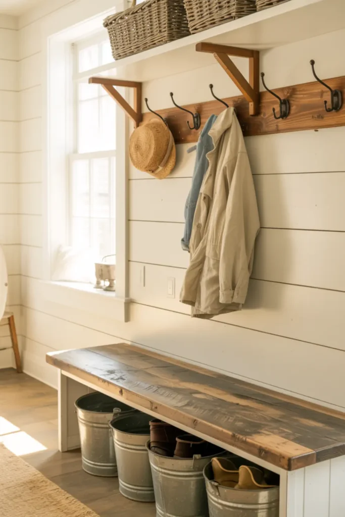 Install a Distressed Wood Bench