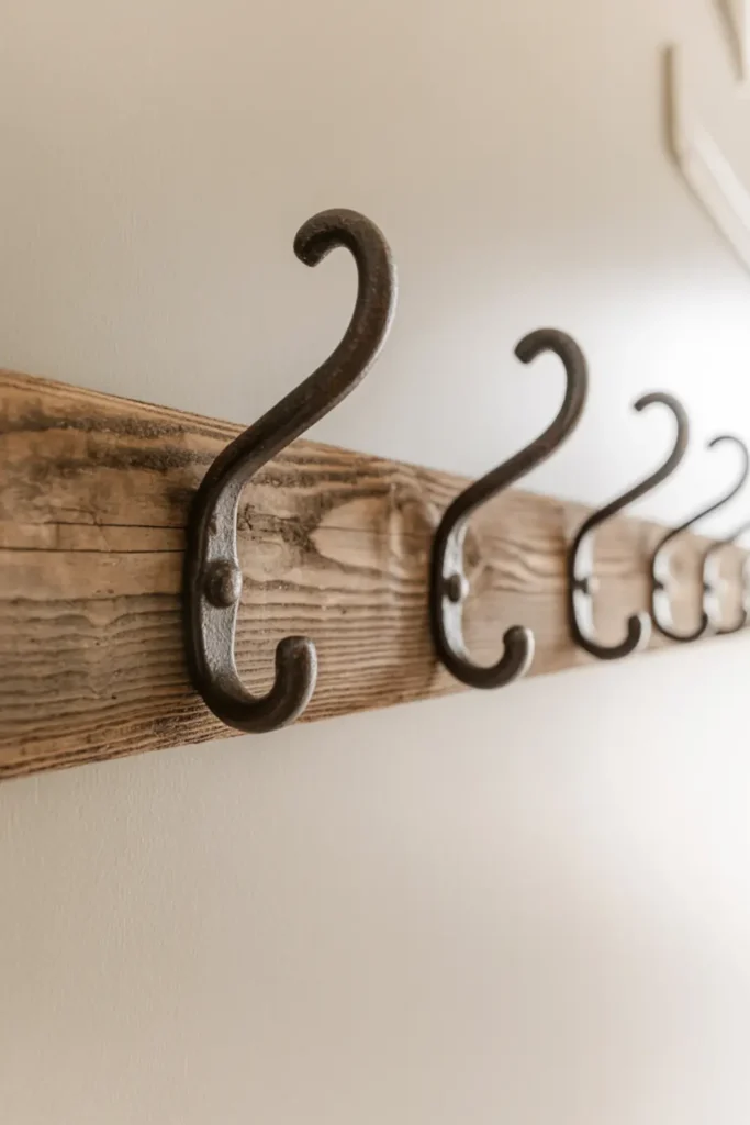 Mount Antique Iron Coat Hooks