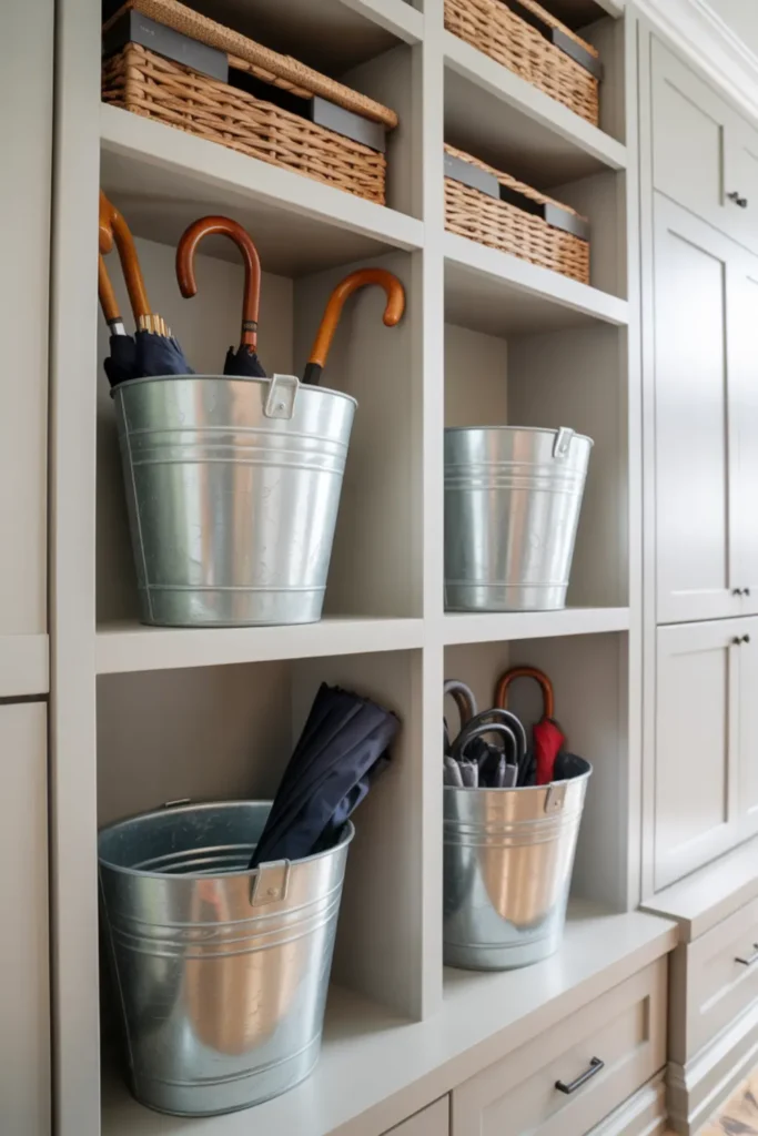 Decorate with Galvanized Metal Buckets