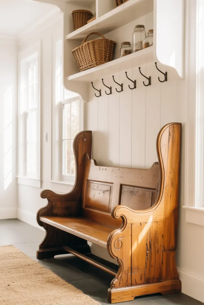 Repurpose an Antique Church Pew