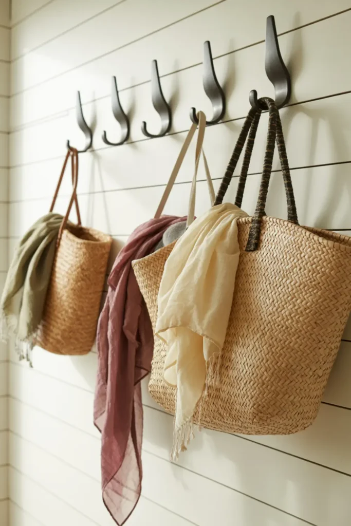 Organize with Woven Seagrass Totes