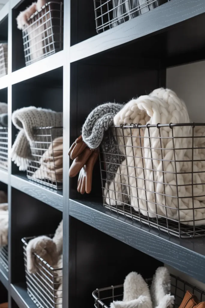 Use Wire Storage Baskets