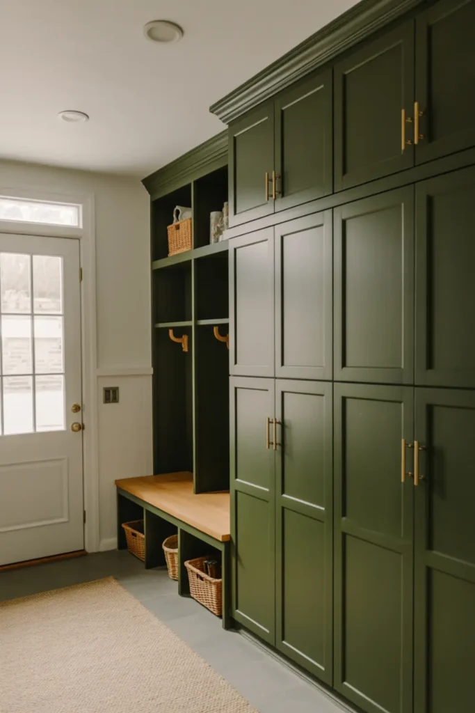 Paint Cabinets Hunter Green
