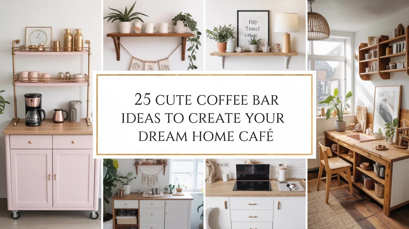 25 Cute Coffee Bar Ideas to Create Your Dream Home Café