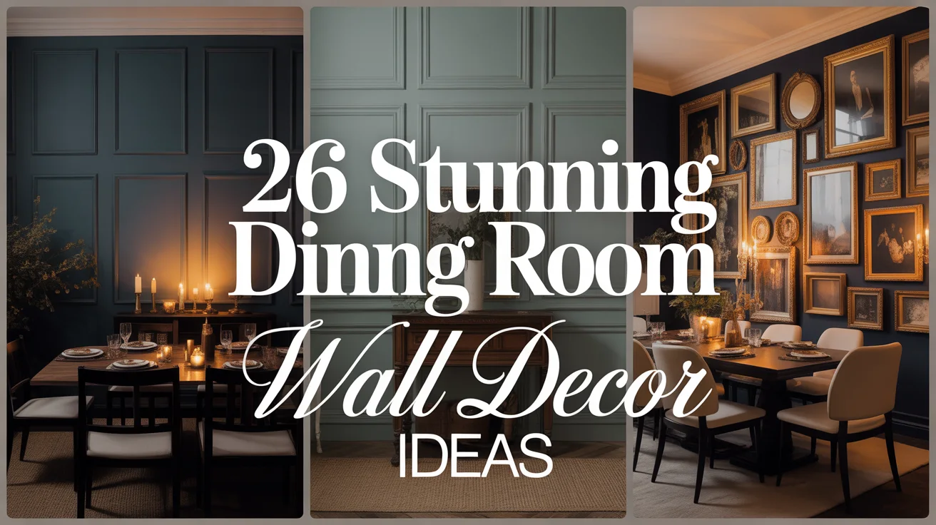 26 Stunning Dining Room Wall Decor Ideas You'll Want to Copy Immediately