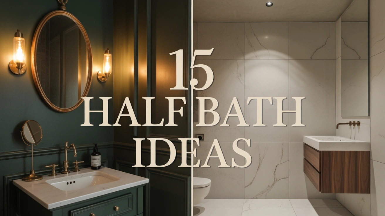 The Powder Room Playground: 15 Small Half Bath Ideas You Can Actually Pull Off