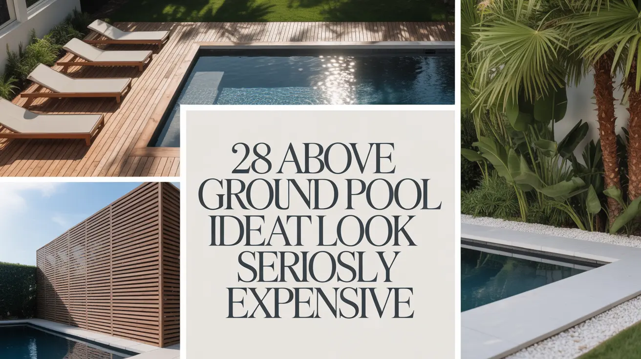 28 Creative Above Ground Pool Ideas to Transform Your Backyard