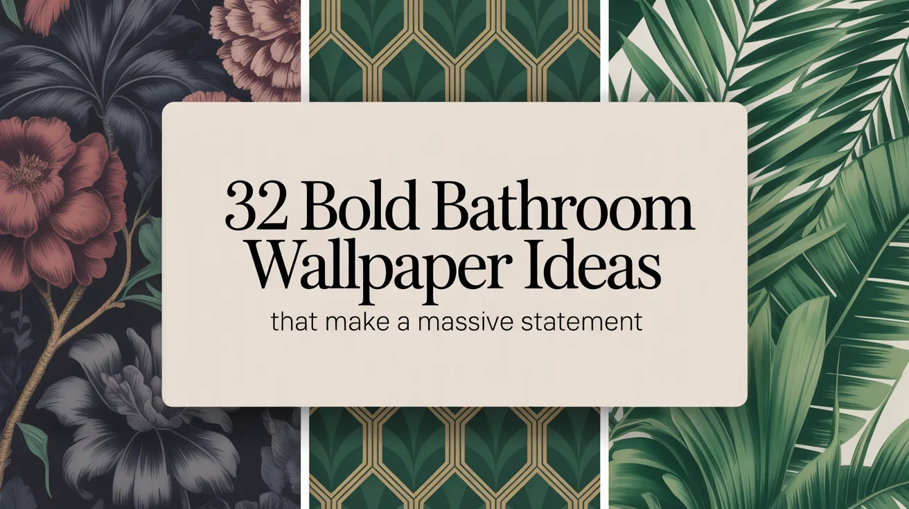 32 Jaw-Dropping Bold Wallpapers to Transform Your Bathroom