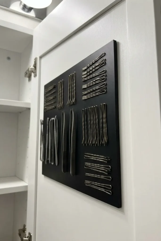 Mount Magnetic Strips for Bobby Pins and Tweezers
