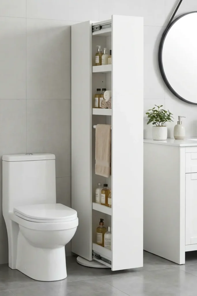Install a Tall, Skinny Swivel Cabinet