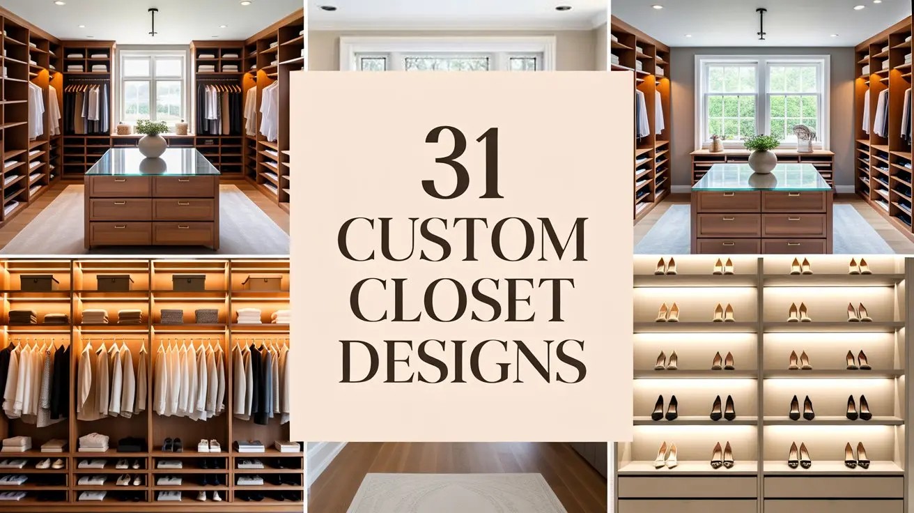 Custom Walk In Closet Designs