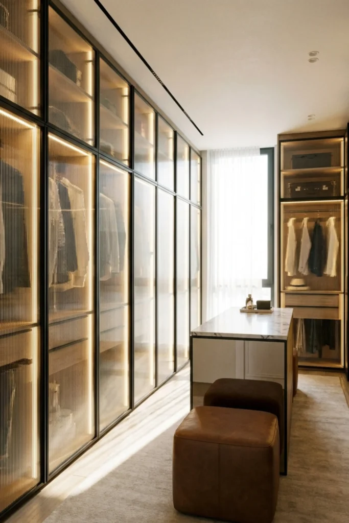 custom walk in closet designs