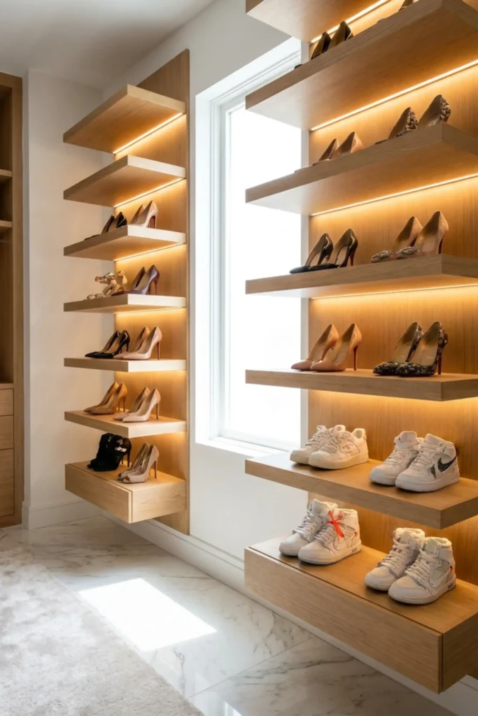 custom walk in closet designs