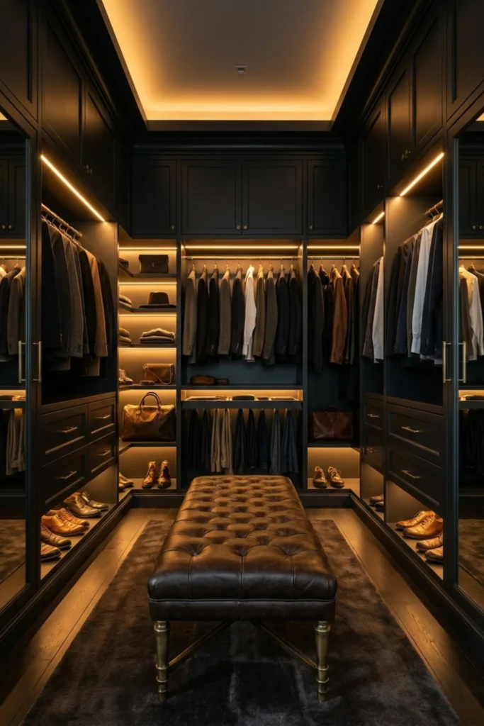 custom walk in closet designs