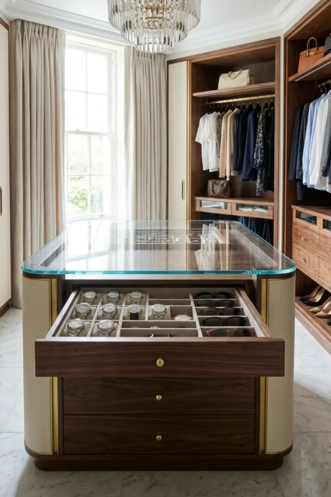 custom walk in closet designs