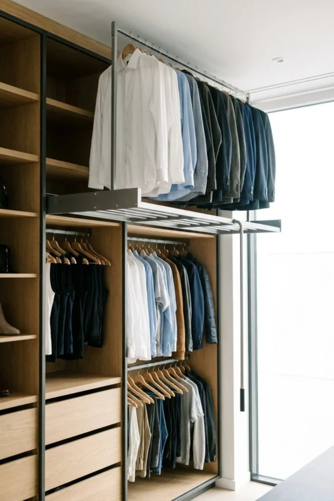 custom walk in closet designs