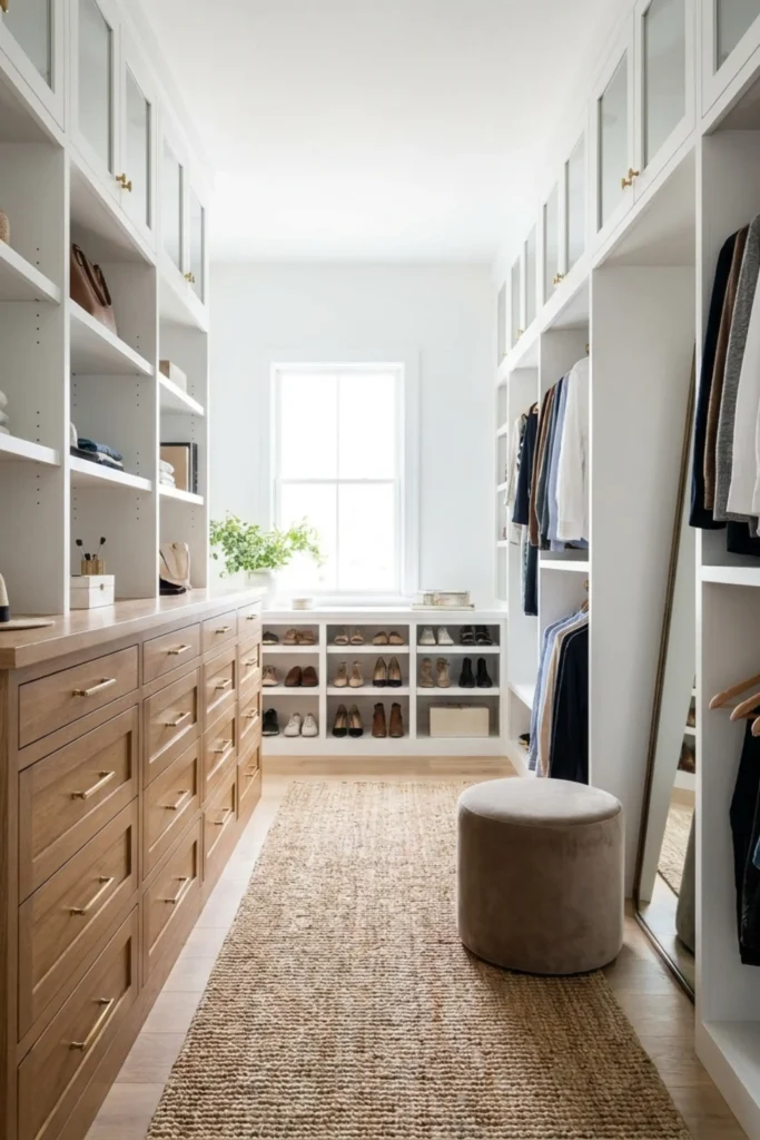 custom walk in closet designs