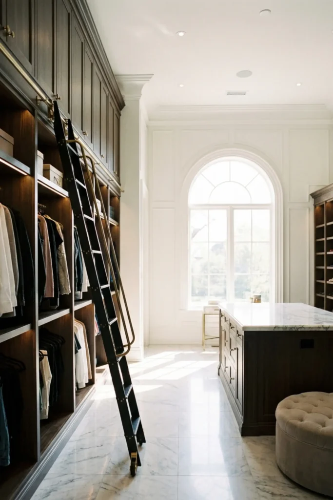 custom walk in closet designs