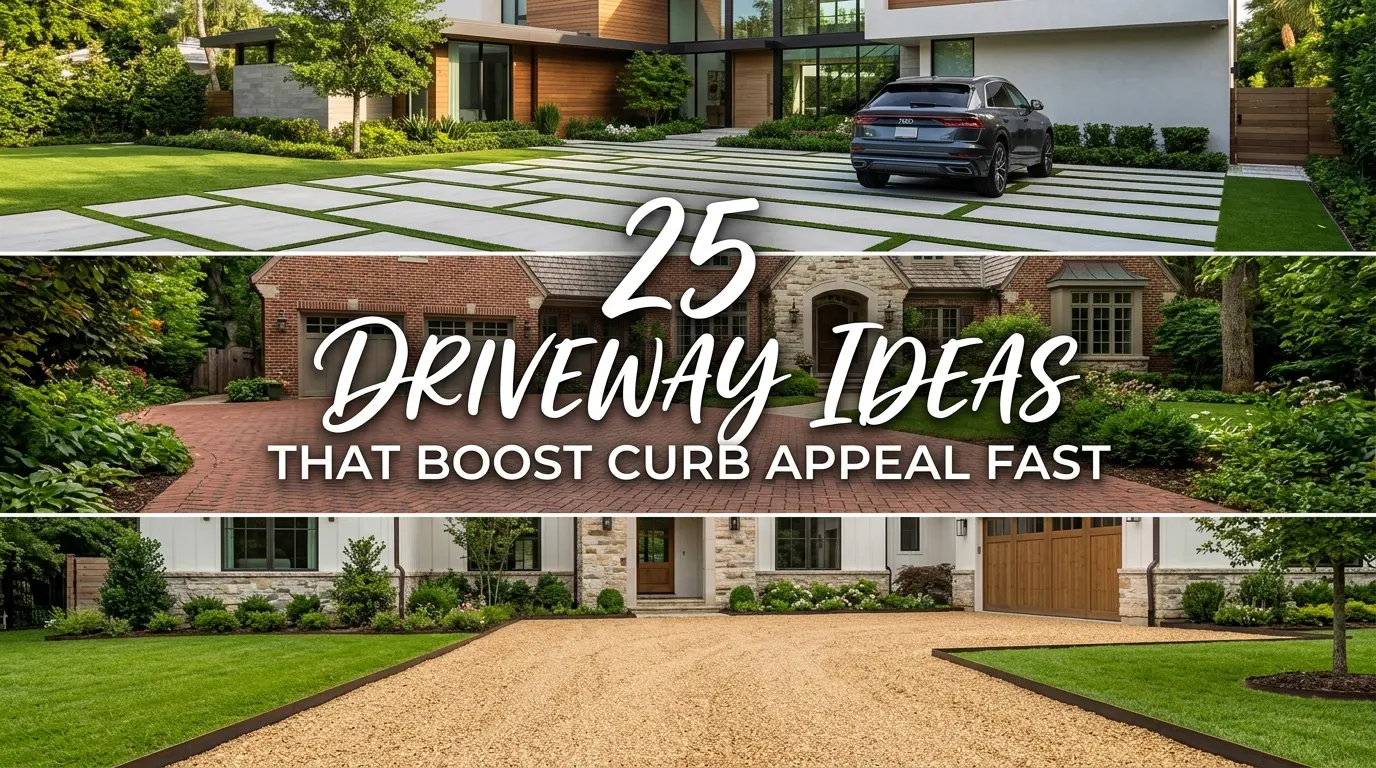 25 Brilliant Driveway Ideas That Instantly Boost Your Curb Appeal