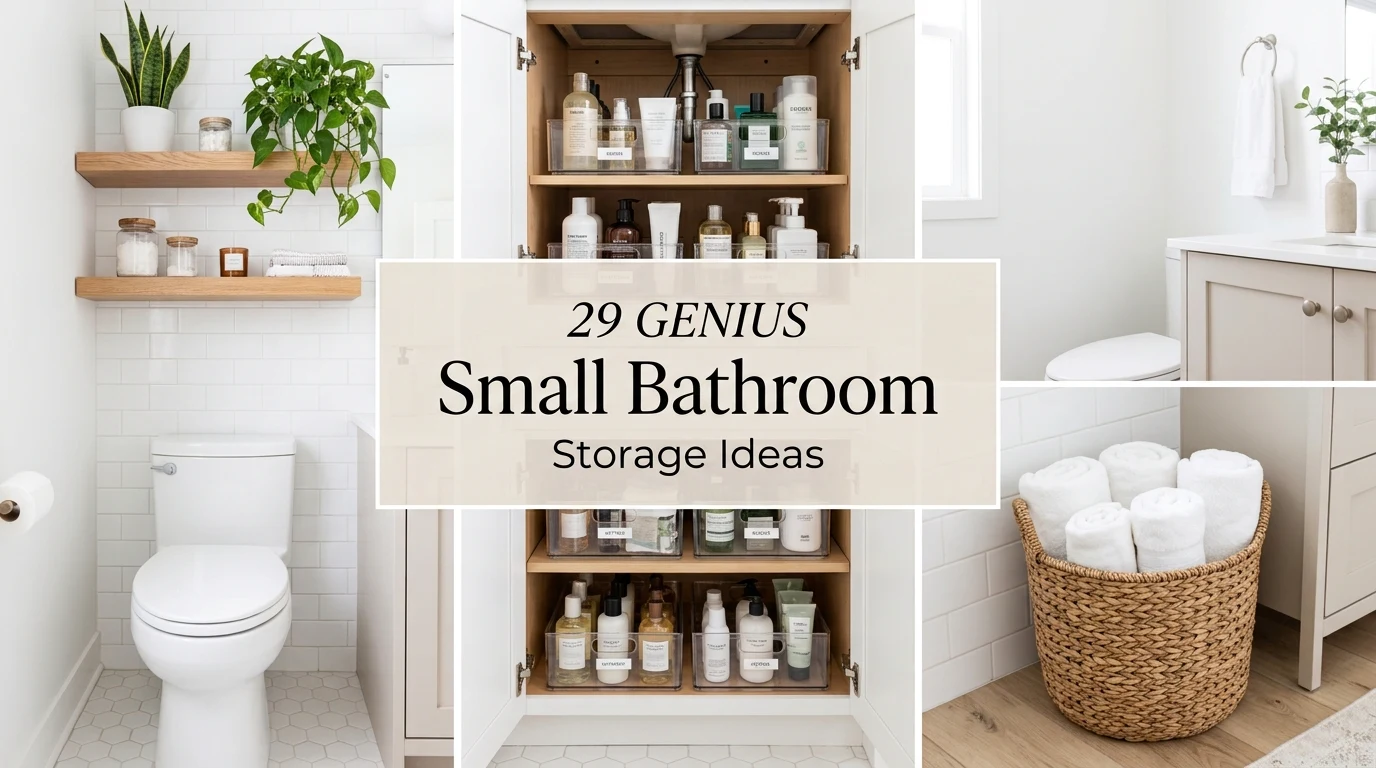 29 Genius Small Bathroom Storage Ideas I Actually Use to Beat Clutter