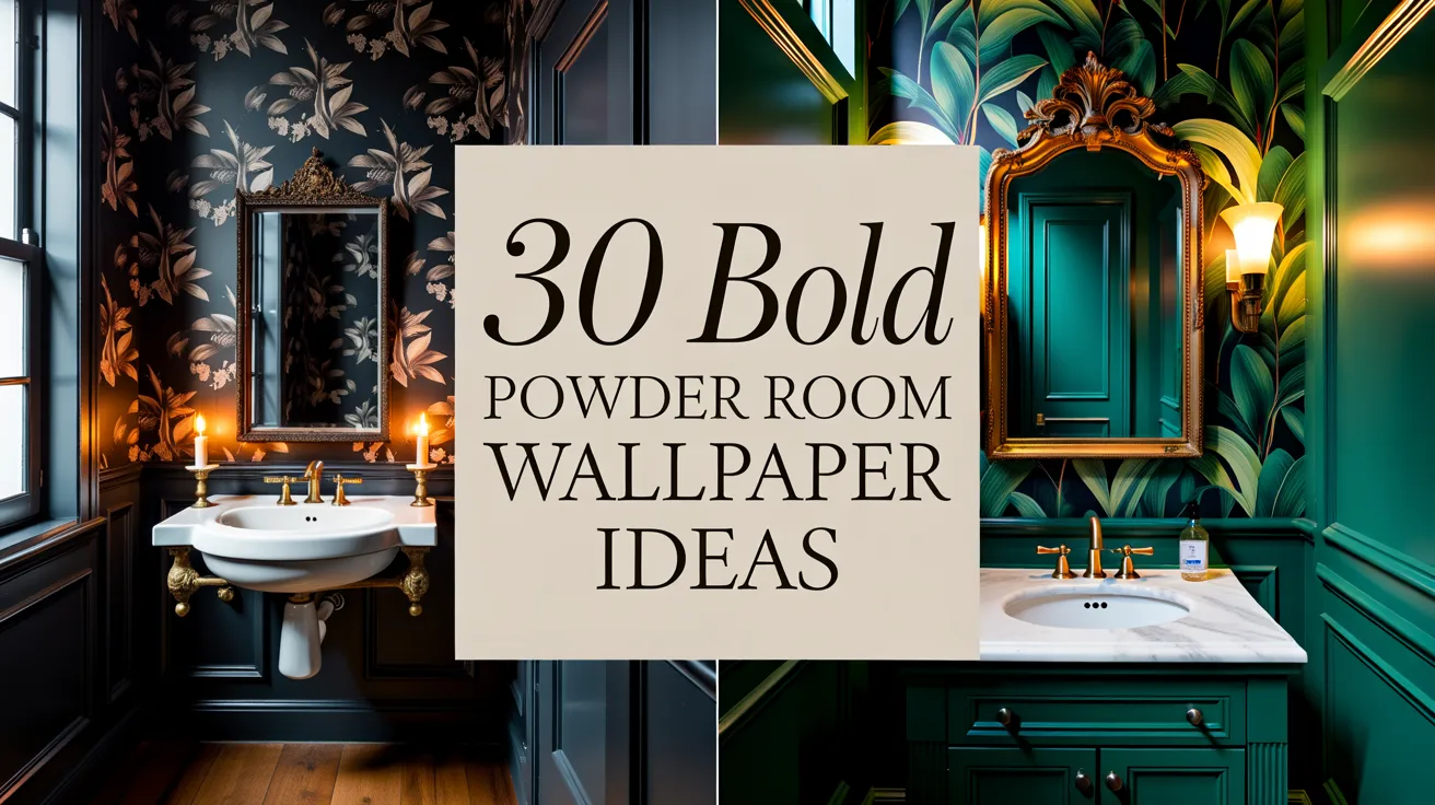 30 Jaw-Dropping Powder Room Wallpaper Ideas to Try Right Now